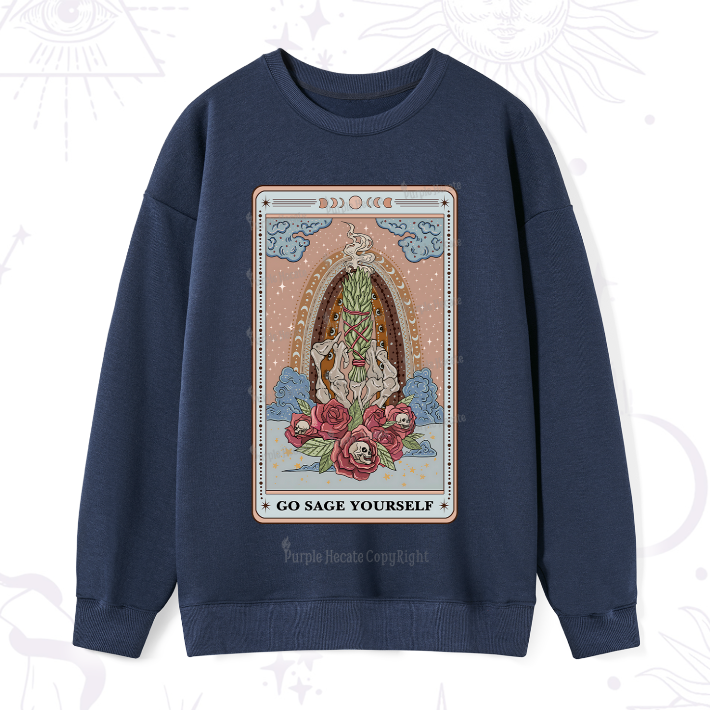 Purplehecate The Go Sage Yourself Tarot Sweatshirt