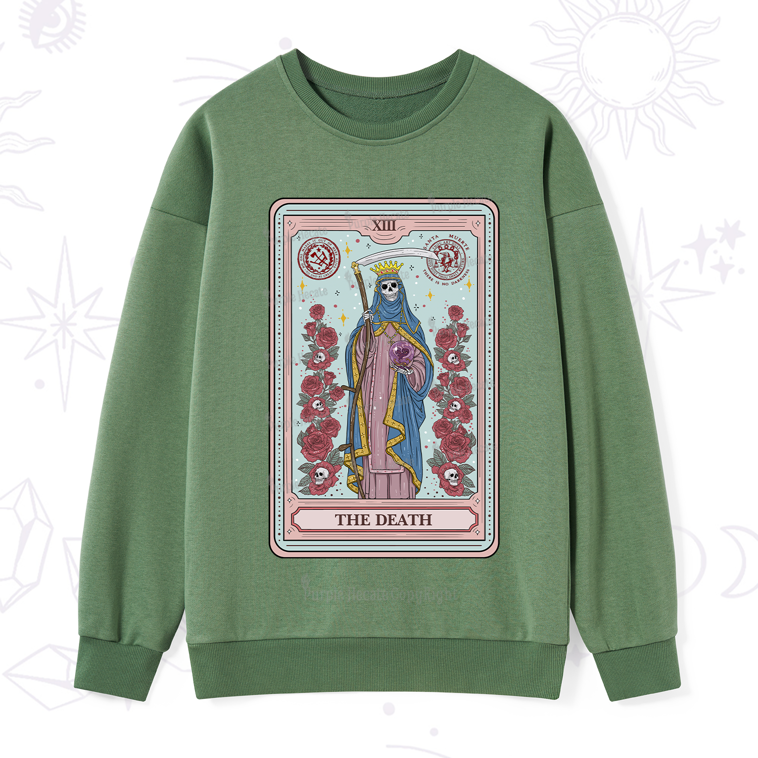 Purplehecate The Death Tarot Sweatshirt