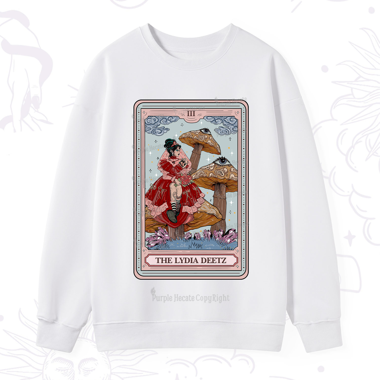 Purplehecate The Lydia Deetz Tarot Sweatshirt