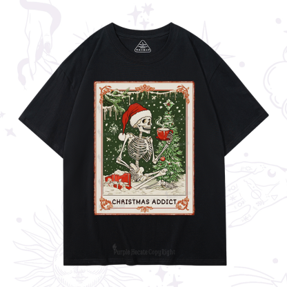 Purplehecate Christmas Addict Tarot T-Shirt