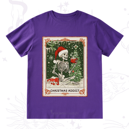 Purplehecate Christmas Addict Tarot T-Shirt