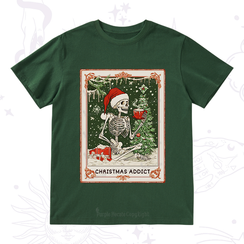 Purplehecate Christmas Addict Tarot T-Shirt