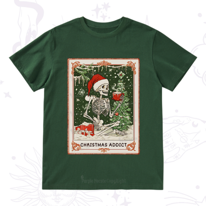 Purplehecate Christmas Addict Tarot T-Shirt