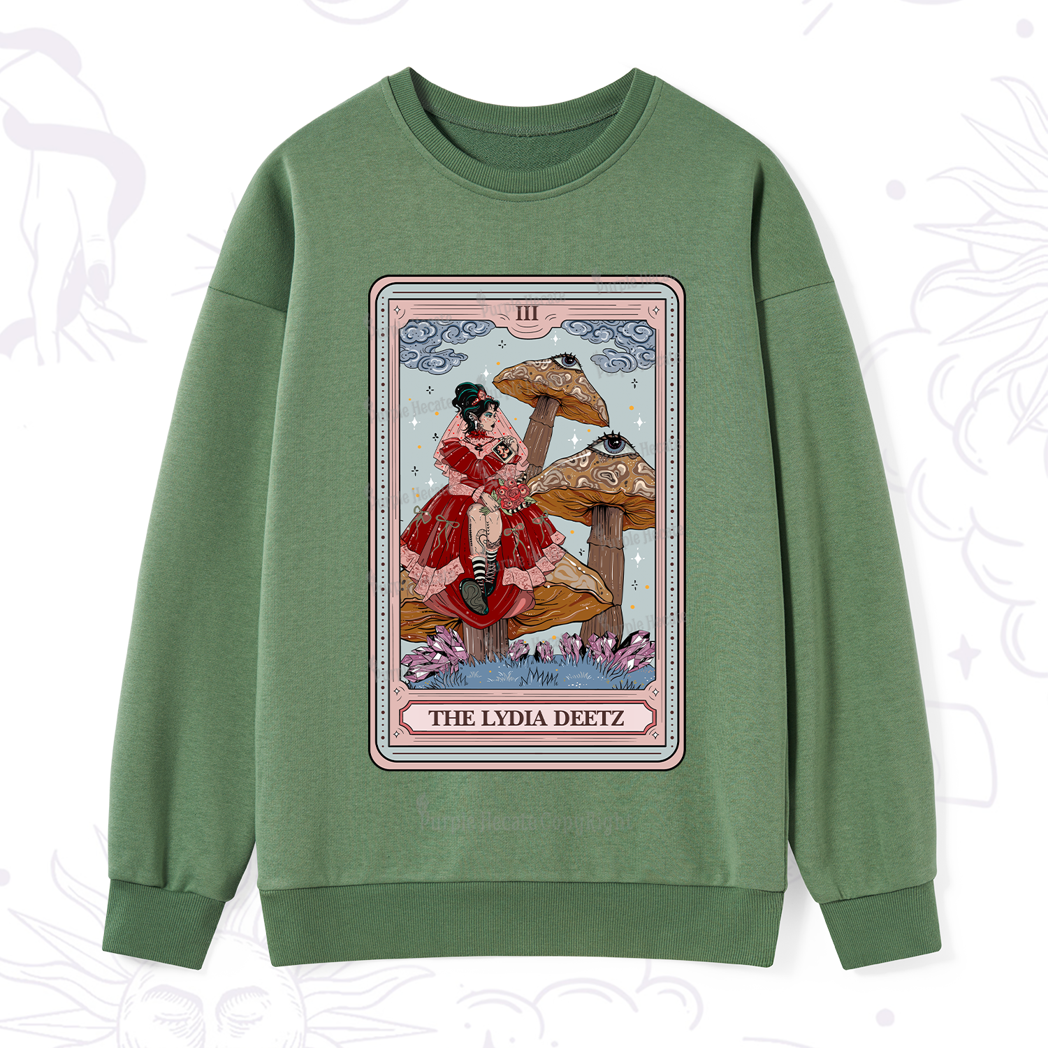 Purplehecate The Lydia Deetz Tarot Sweatshirt