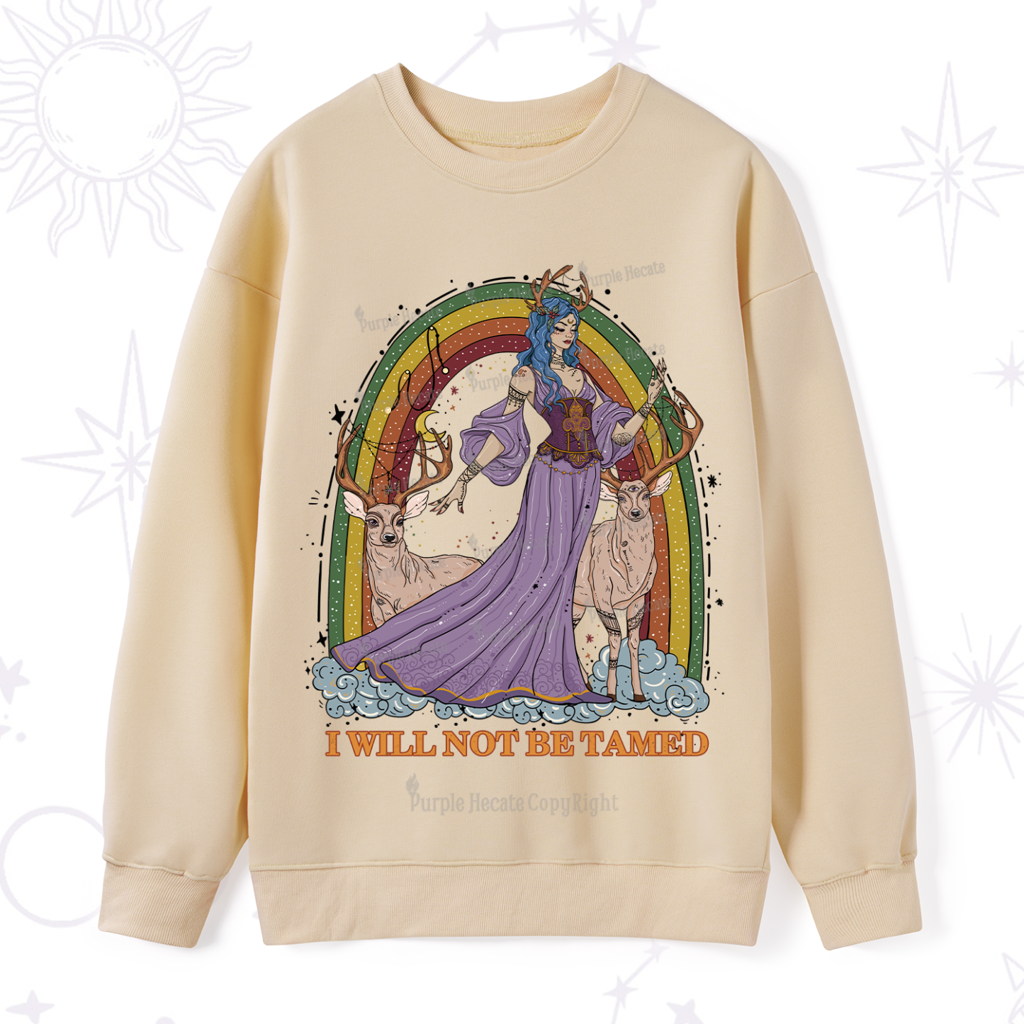 Purplehecate I Will No Be Tamed Sweatshirt