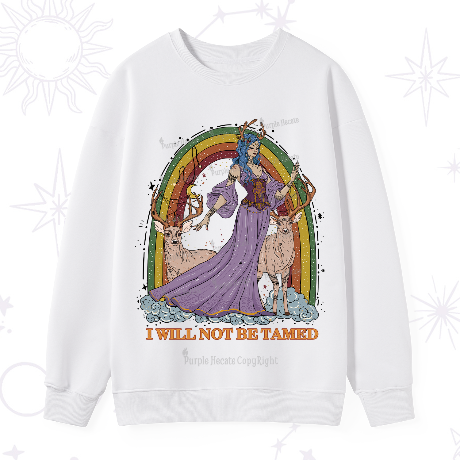 Purplehecate I Will No Be Tamed Sweatshirt