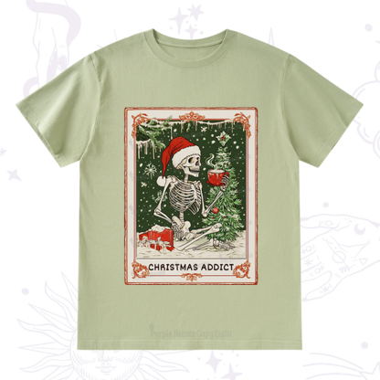 Purplehecate Christmas Addict Tarot T-Shirt