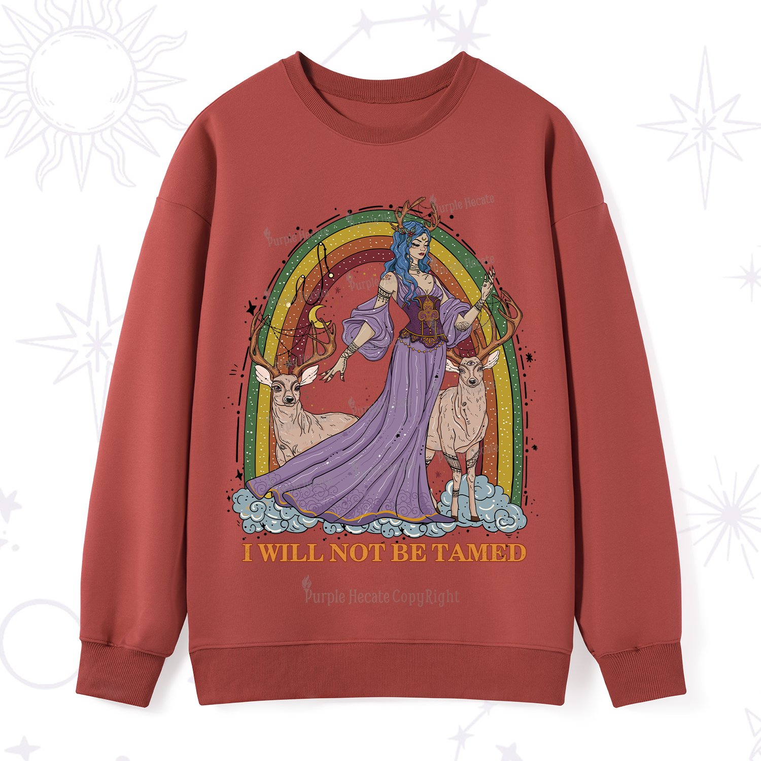 Purplehecate I Will No Be Tamed Sweatshirt