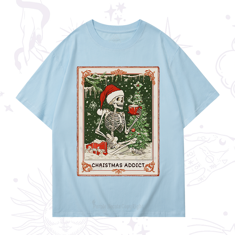 Purplehecate Christmas Addict Tarot T-Shirt