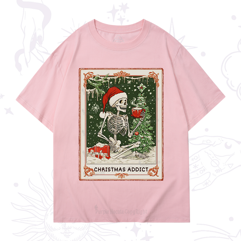 Purplehecate Christmas Addict Tarot T-Shirt
