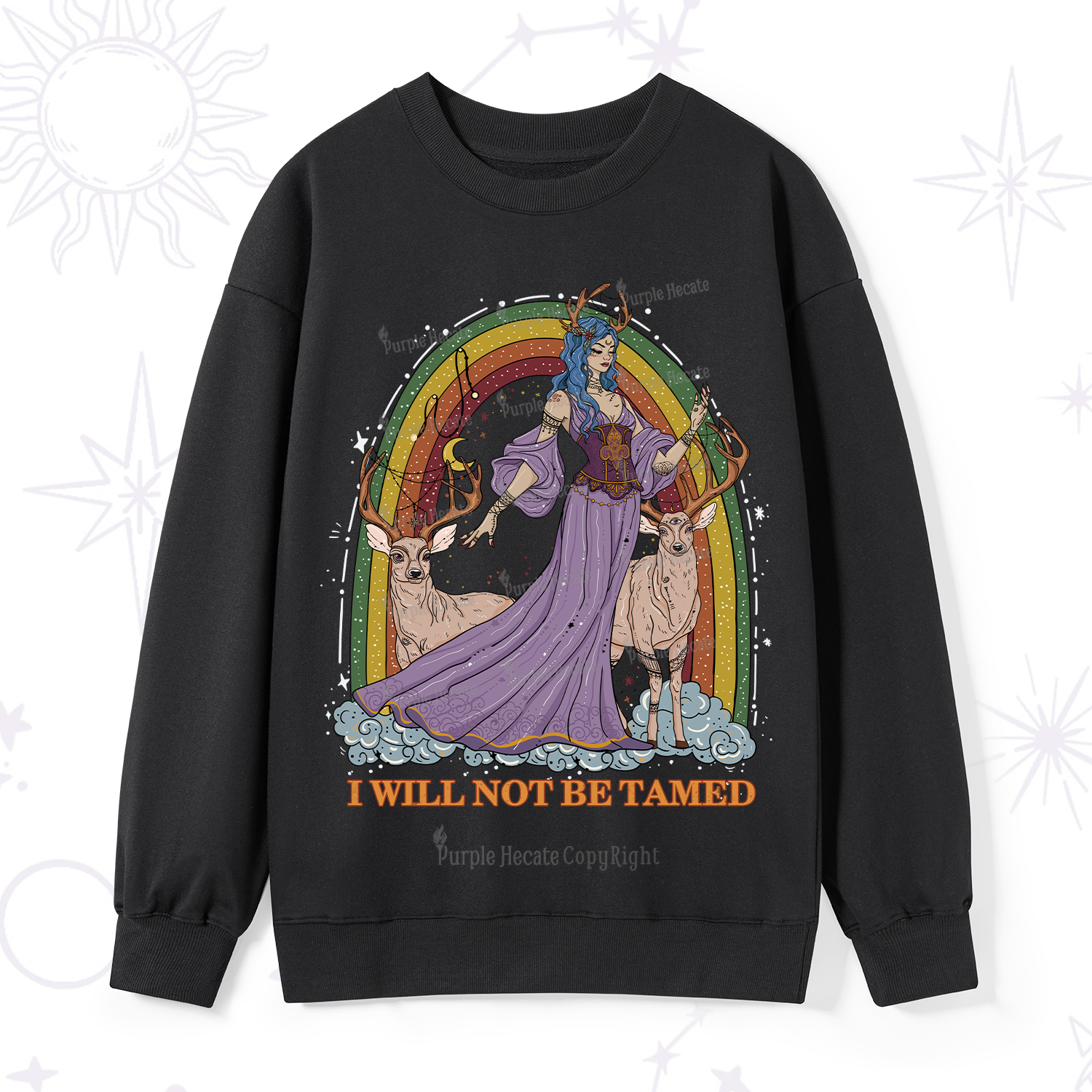 Purplehecate I Will No Be Tamed Sweatshirt