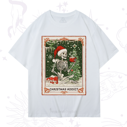 Purplehecate Christmas Addict Tarot T-Shirt