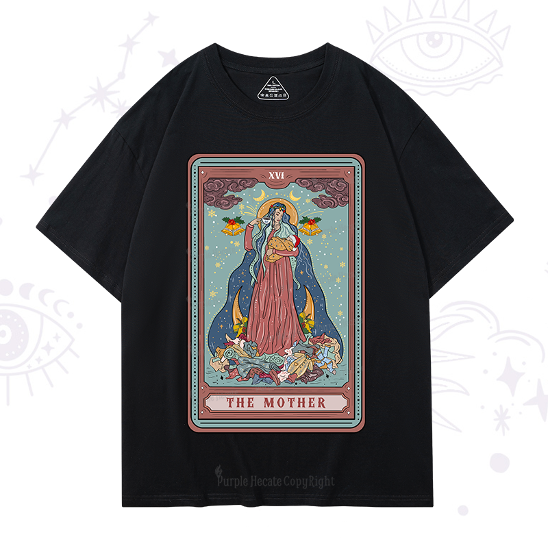 Purplehecate Christmas The Mother Tarot T-Shirt