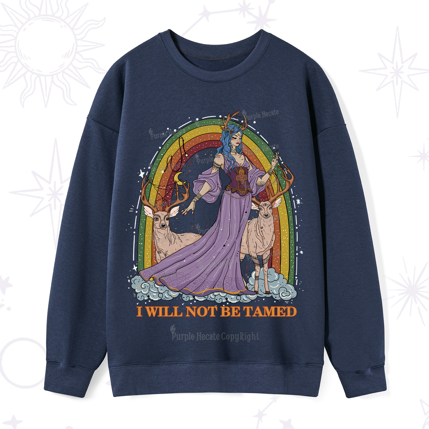Purplehecate I Will No Be Tamed Sweatshirt