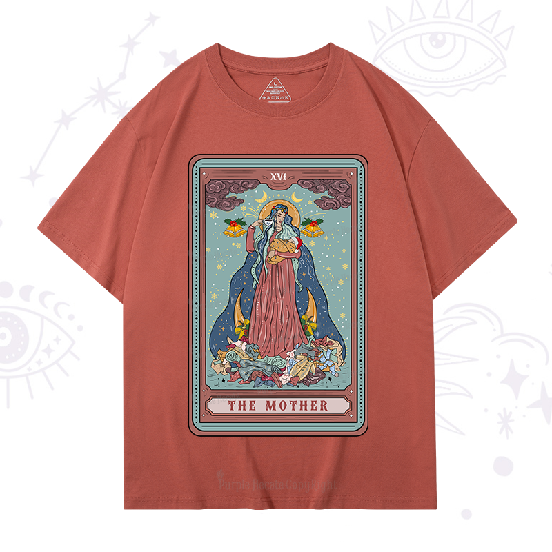 Purplehecate Christmas The Mother Tarot T-Shirt
