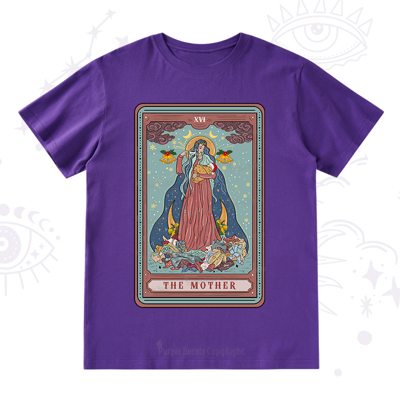 Purplehecate Christmas The Mother Tarot T-Shirt