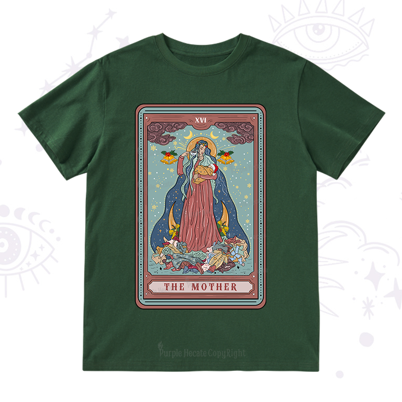 Purplehecate Christmas The Mother Tarot T-Shirt