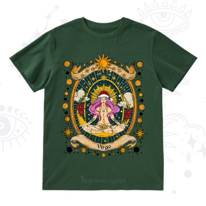 Purplehecate Christmas Virgo Radiance Zodiac T-Shirt