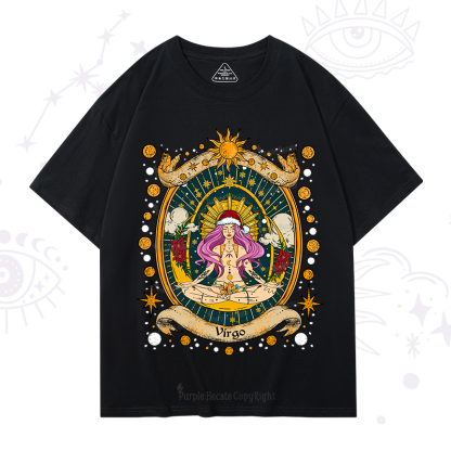 Purplehecate Christmas Virgo Radiance Zodiac T-Shirt