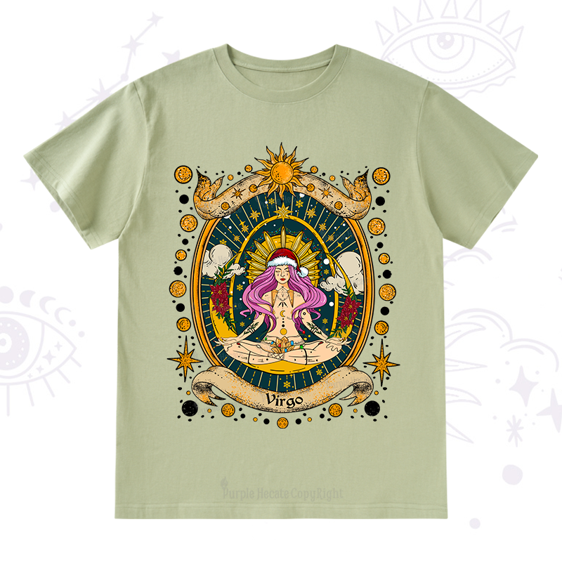Purplehecate Christmas Virgo Radiance Zodiac T-Shirt