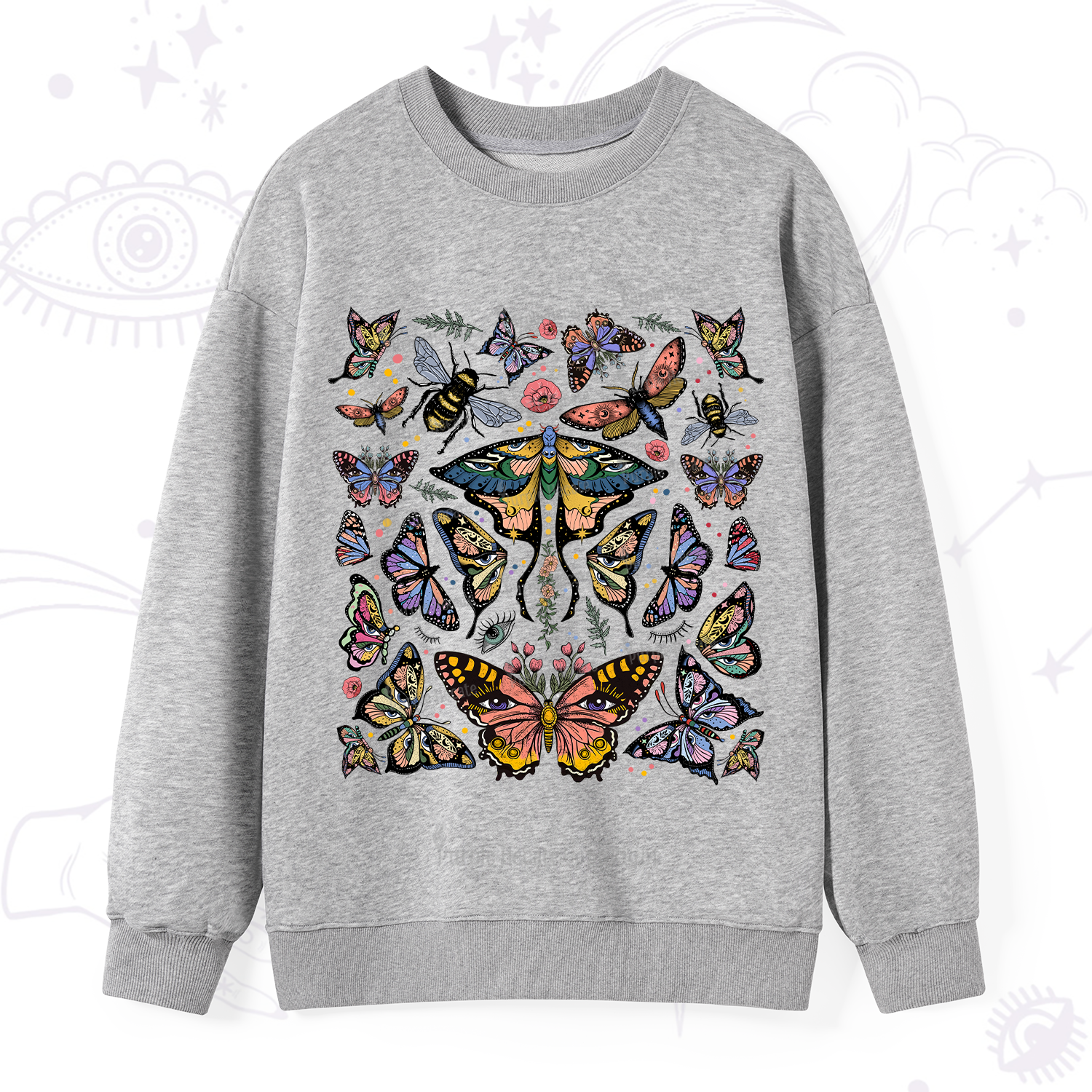 Purplehecate Mystical Butterfly & Moth Sweatshirt
