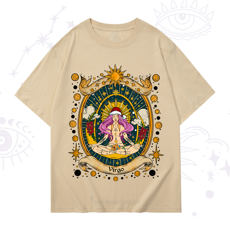 Purplehecate Christmas Virgo Radiance Zodiac T-Shirt
