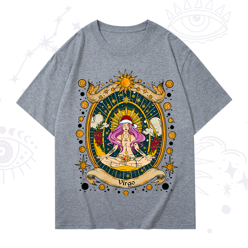 Purplehecate Christmas Virgo Radiance Zodiac T-Shirt