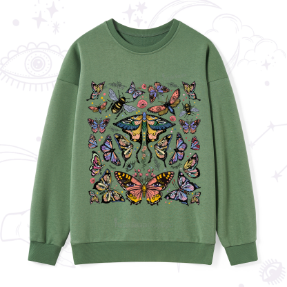Purplehecate Mystical Butterfly & Moth Sweatshirt