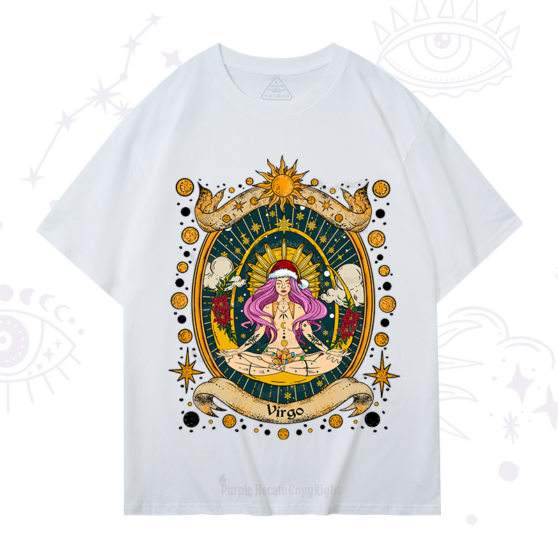 Purplehecate Christmas Virgo Radiance Zodiac T-Shirt