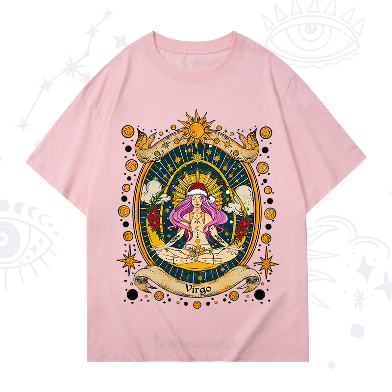 Purplehecate Christmas Virgo Radiance Zodiac T-Shirt