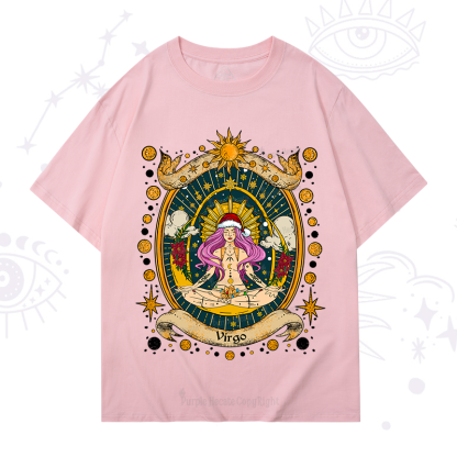 Purplehecate Christmas Virgo Radiance Zodiac T-Shirt