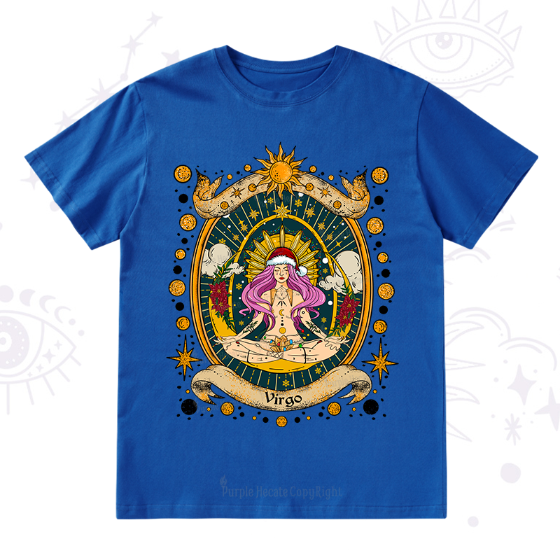 Purplehecate Christmas Virgo Radiance Zodiac T-Shirt