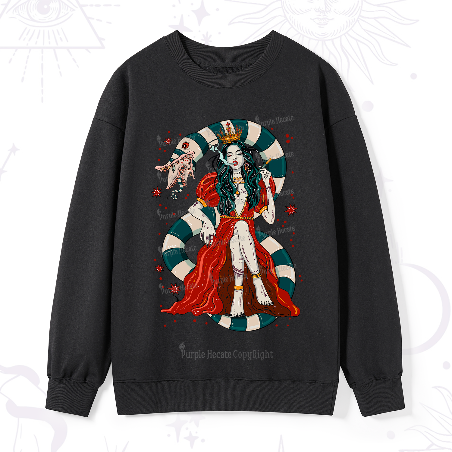 Purplehecate Queen of the Sandworms Sweatshirt