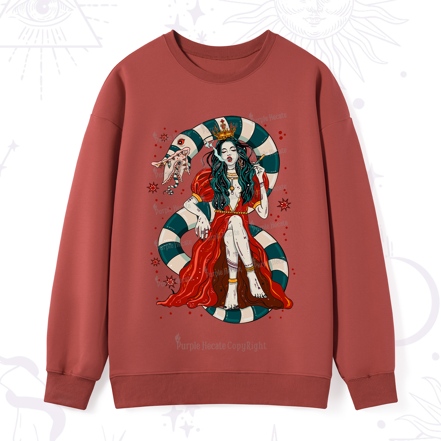 Purplehecate Queen of the Sandworms Sweatshirt