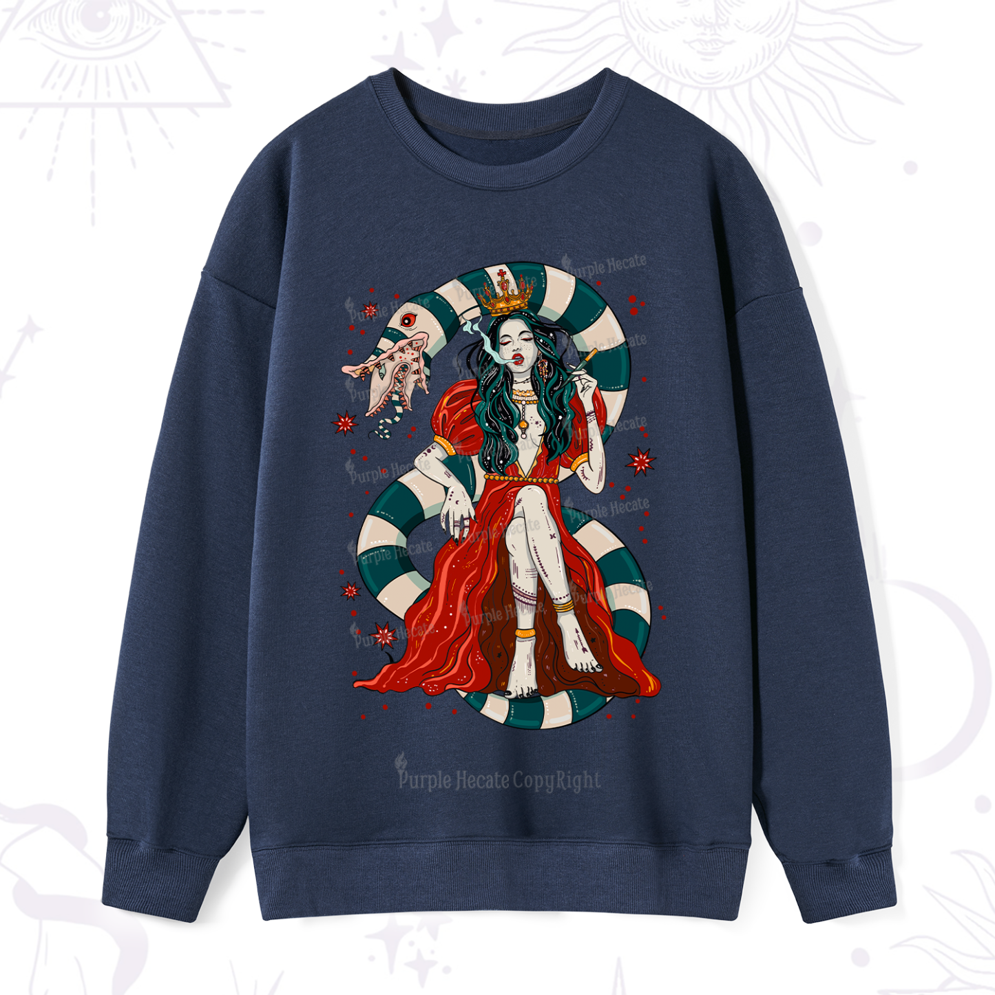 Purplehecate Queen of the Sandworms Sweatshirt