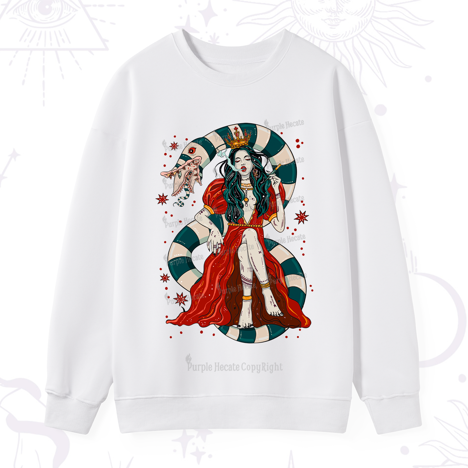 Purplehecate Queen of the Sandworms Sweatshirt