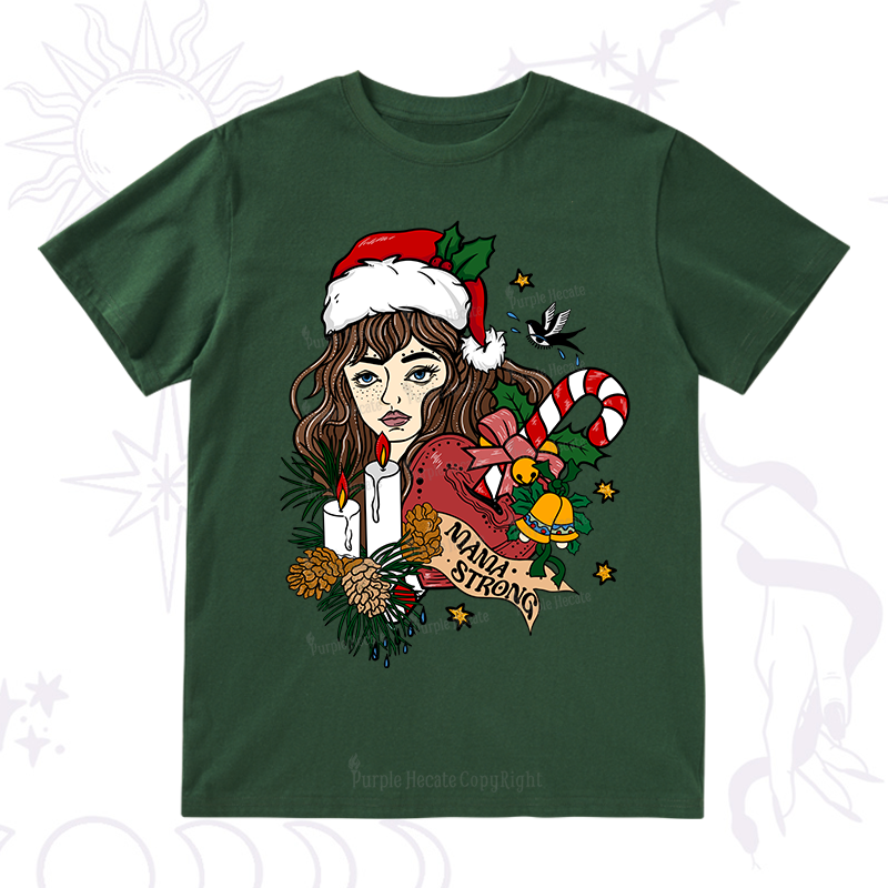 Purplehecate Christmas Mama Strong T-Shirt