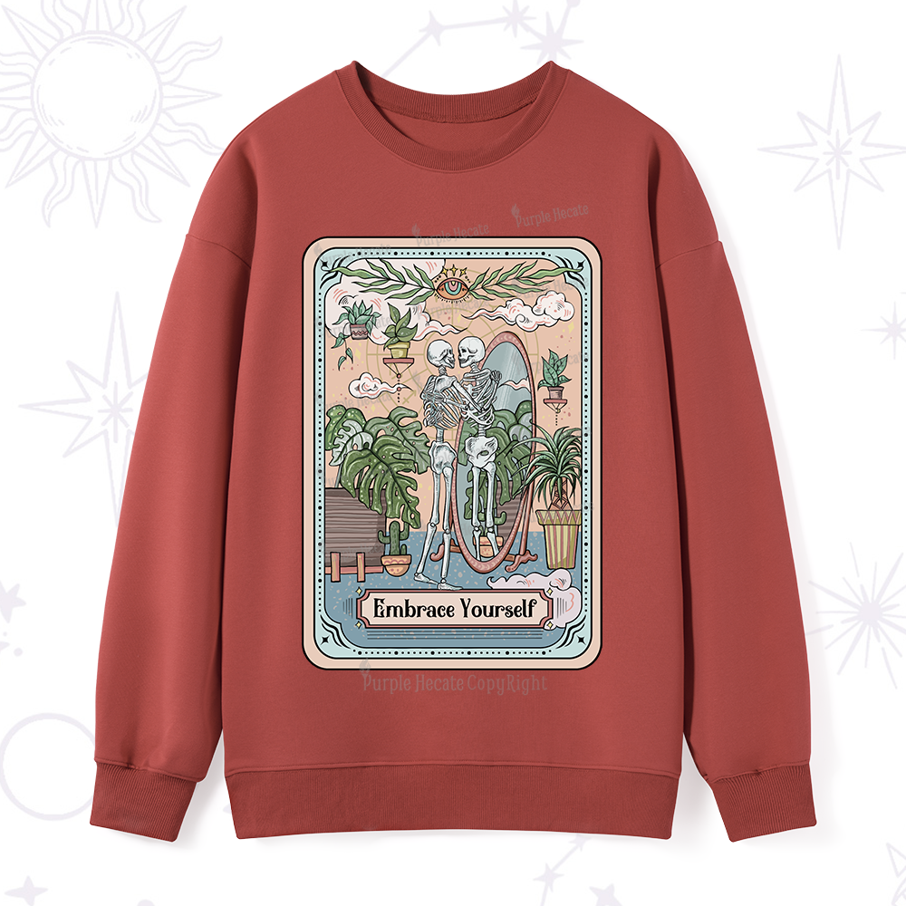 Purplehecate The Embrace Yourself Tarot Sweatshirt