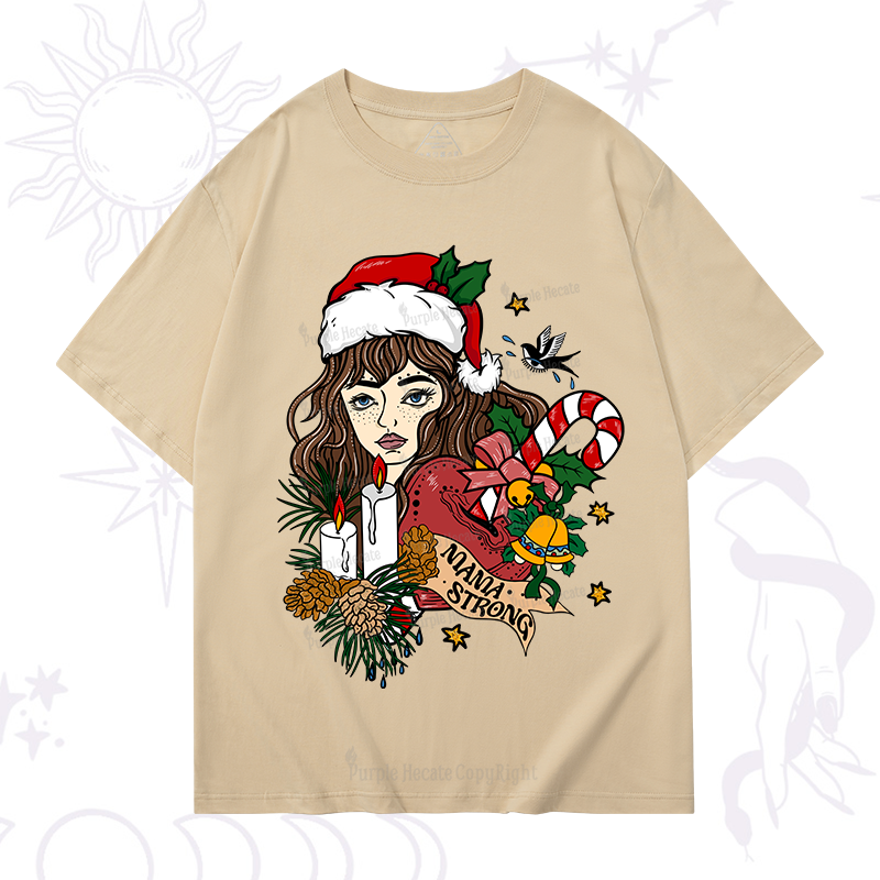 Purplehecate Christmas Mama Strong T-Shirt