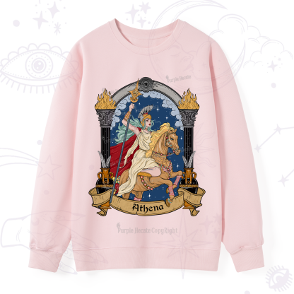 Purplehecate The Mighty Goddess Athena Sweatshirt