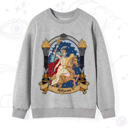 Purplehecate The Mighty Goddess Athena Sweatshirt