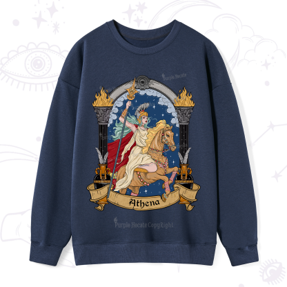 Purplehecate The Mighty Goddess Athena Sweatshirt