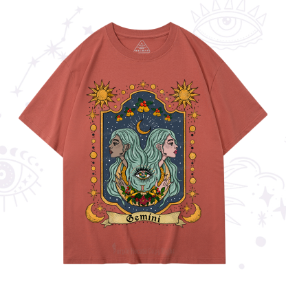 Purplehecate Christmas Gemini Zodiac T-Shirt
