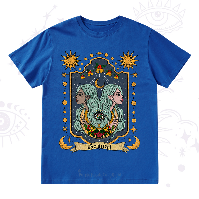 Purplehecate Christmas Gemini Zodiac T-Shirt