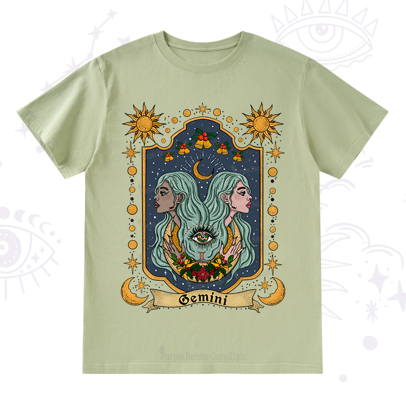 Purplehecate Christmas Gemini Zodiac T-Shirt