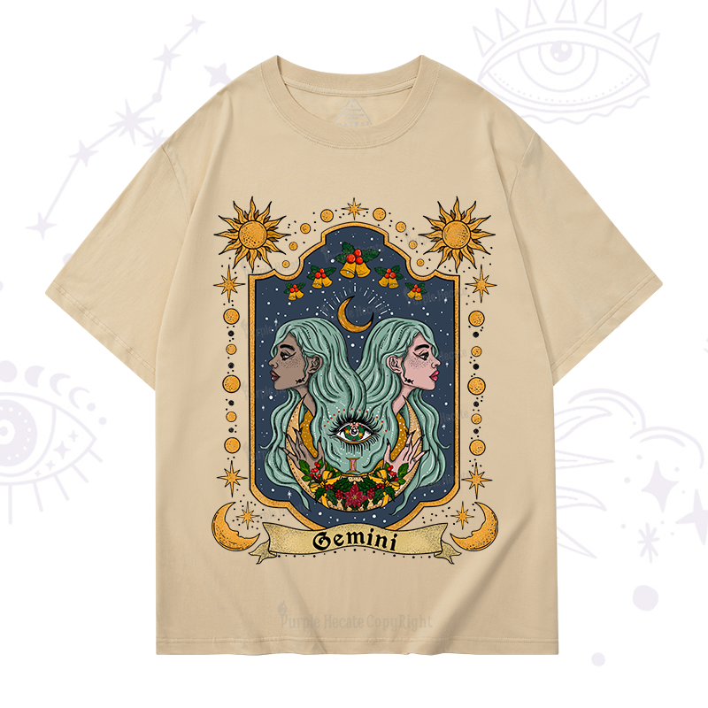 Purplehecate Christmas Gemini Zodiac T-Shirt