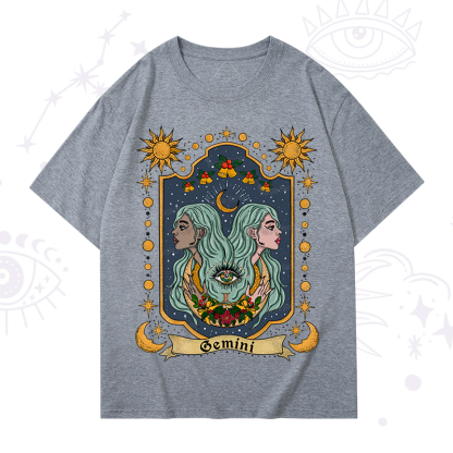 Purplehecate Christmas Gemini Zodiac T-Shirt