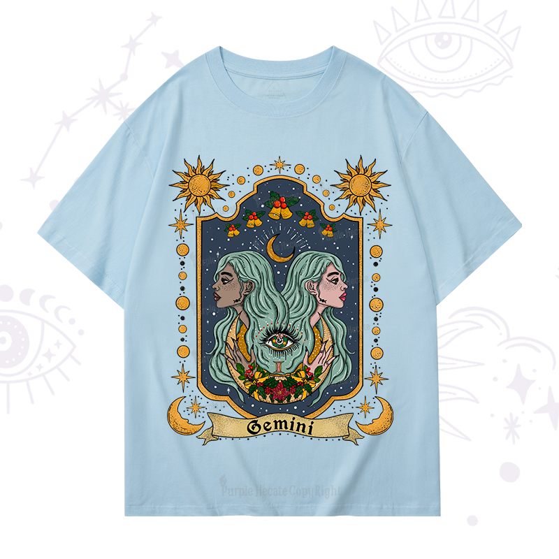 Purplehecate Christmas Gemini Zodiac T-Shirt
