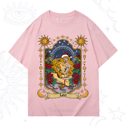 Purplehecate Christmas Leo Zodiac T-Shirt
