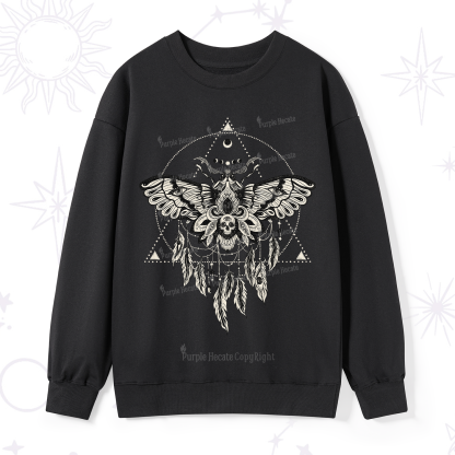 Purplehecate Mystical Luna Moth Sweatshirt